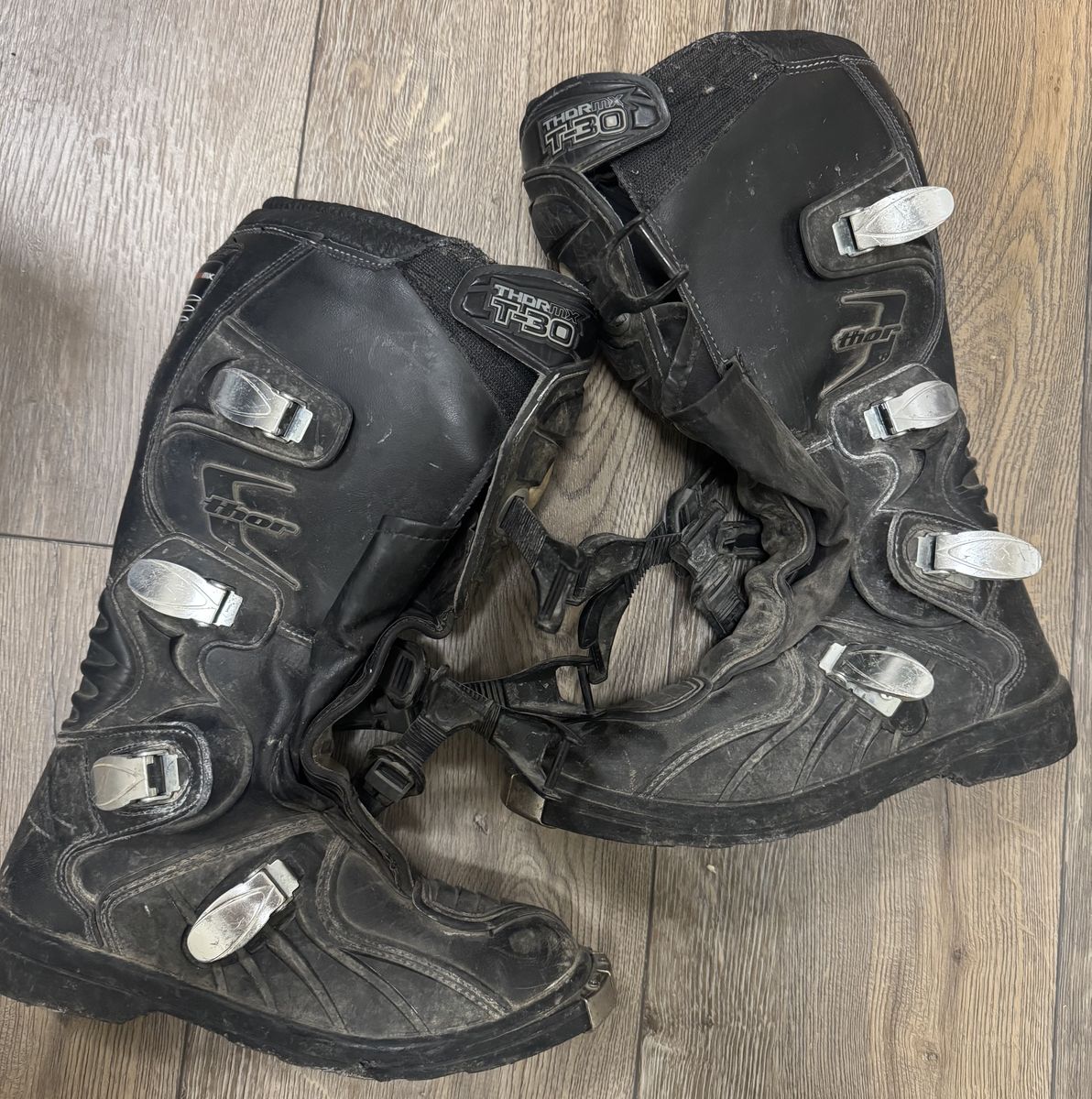 Thor T-30 Motorcycle Boots Size 9 Men