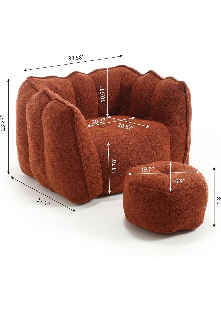 AMNOOI
High-Resilient Foam Bean Bag Chair for Livi