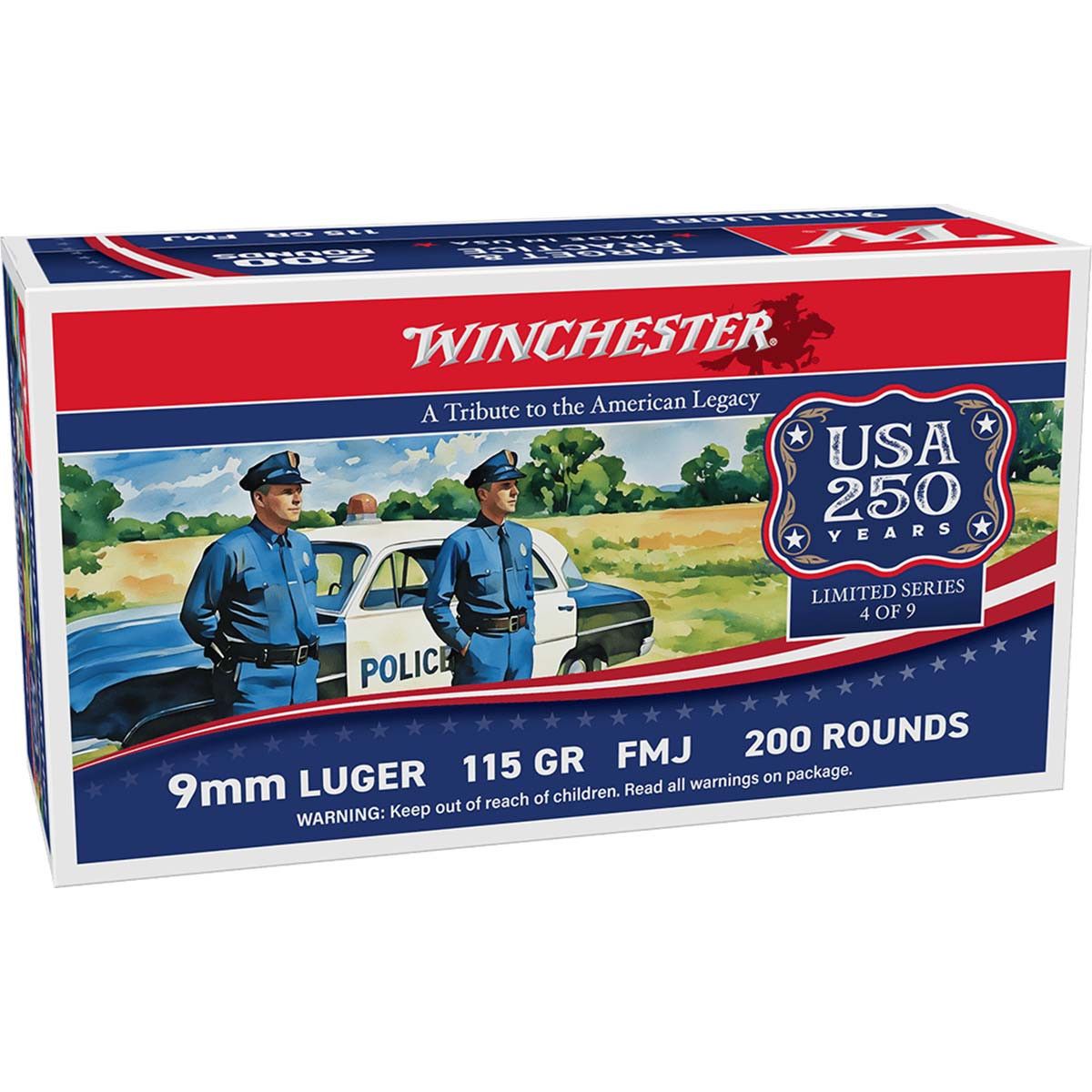 Winchester 9MM FMJ 115GR- 1000 Rounds