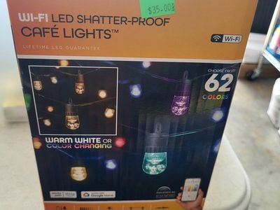 Eco Scape String LED Cafe Lights
12 Bulbs- 24feet