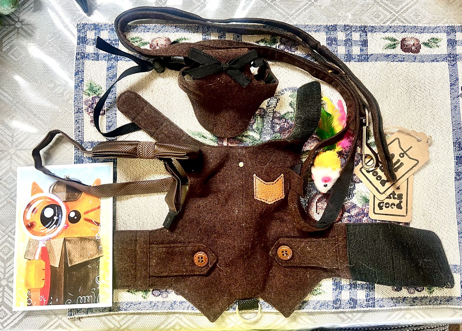 Dapper Tweed Cat Outfit