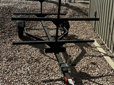 Custom Multi-Tier Utility Trailer with Canoe/Kayak Rack for 6 kayaks or canoes