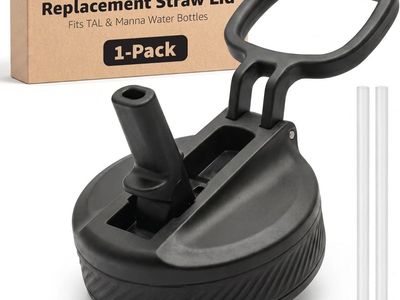 Replacement Straw Lid Tal Ranger Pro and Manna Water Bottle Fits 18,26, 40,64 oz