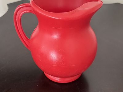 Vintage Kool-Aid Man Plastic Pitcher Red 1 Quart