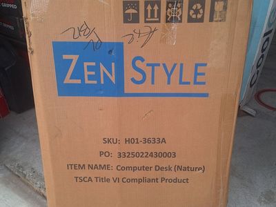 Zen Style Computer Desk 39x16.5 New In Box