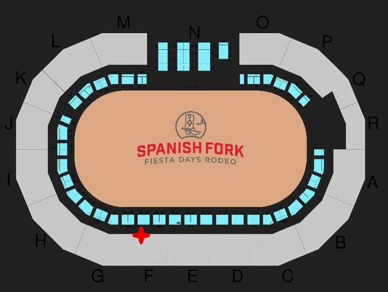 Fiesta Days Rodeo Tickets Wednesday (7/22) - Section F, Row 5