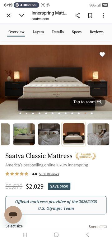 Saatva Classic King mattress