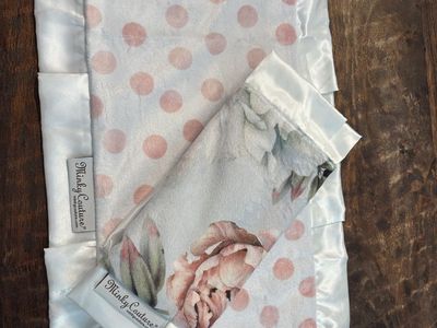 Minky Couture Lovey Blankets – Set of 2 – New