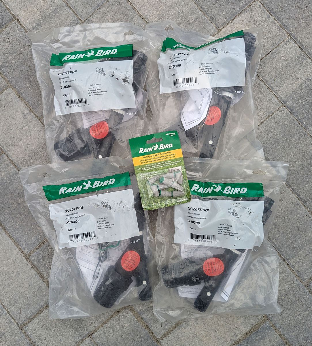 RAINBIRD- FOUR Low Flow Control Zone Kits with 3/4 in. Low Flow Valve and 3/4 in. PR RBY Filter
