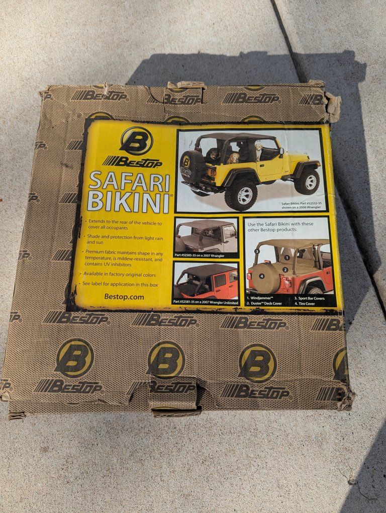 Jeep Jk Four Door Top, Cargo Liner, and Door Rack