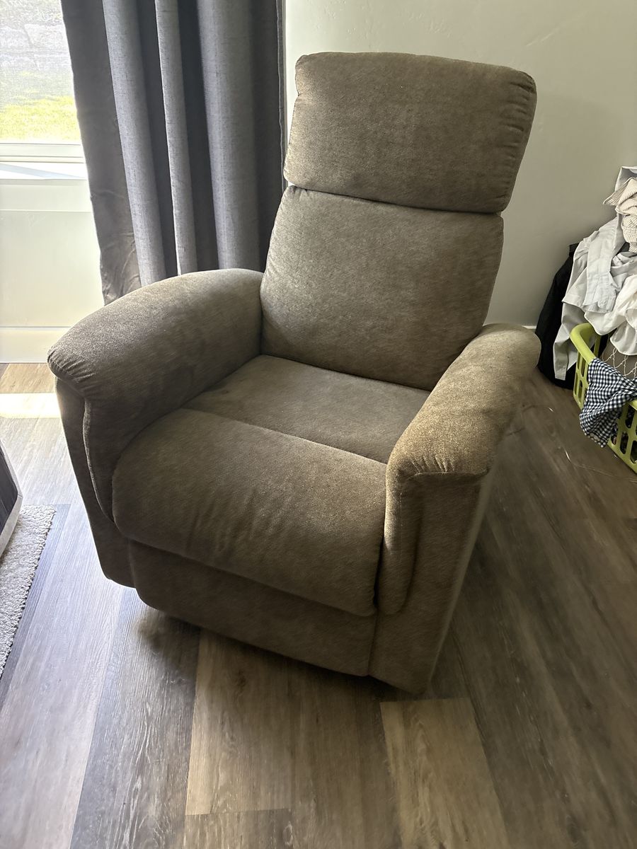 Comfortable Nursery Rocking Chair - Reclines & Swivels, Pet/Smoke-Free Home