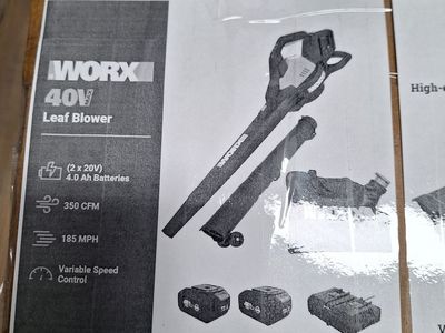Worx 40 v leaf blower new still in the box
