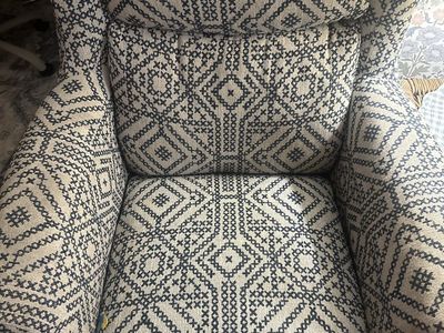 Upholstered swivel rockers