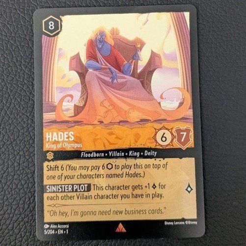 Disney Lorcana TCG - Hades King of Olympus 5/204 - The First Chapter