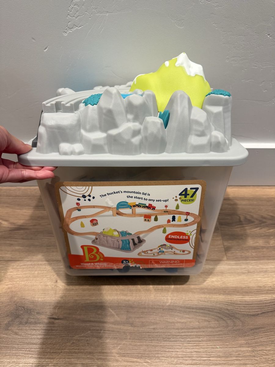 B. Toys Wooden Train Set - Like New