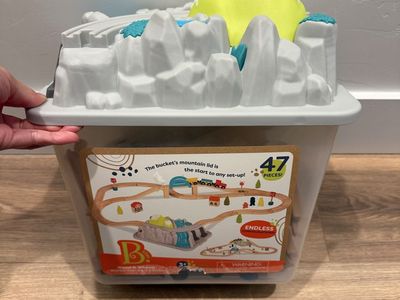 B. Toys Wooden Train Set - Like New