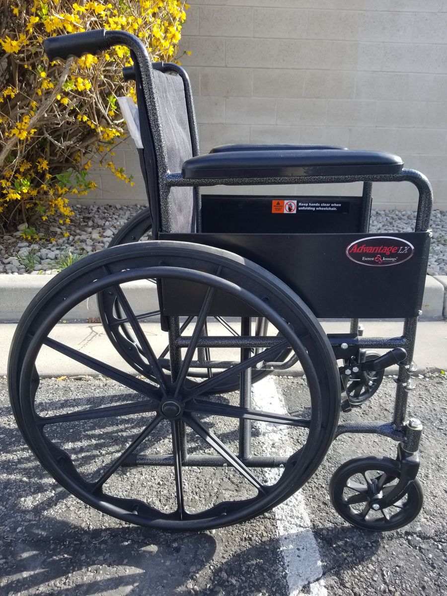Advantage LX Removable Arm Wheelchair - Like New