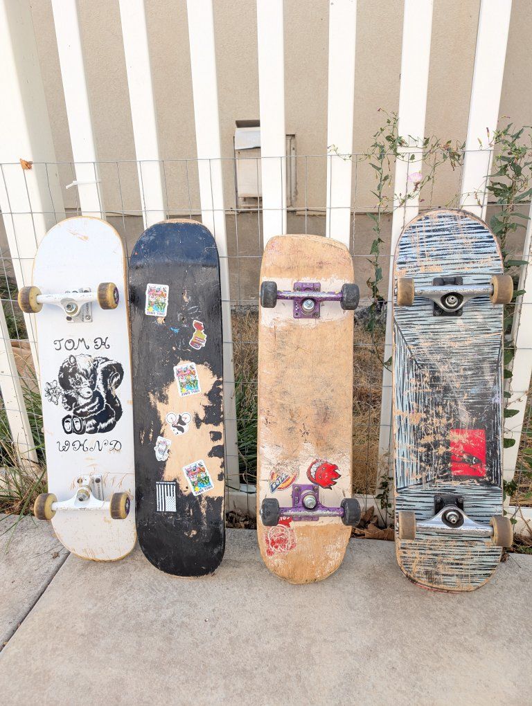 Assorted Used Skateboards 