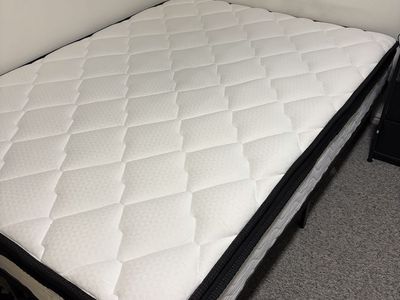Full size mattress with frame