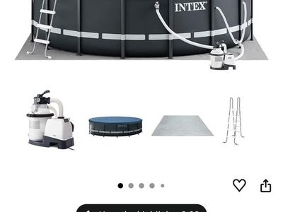 Intex 26325EH Ultra XTR Deluxe 16' x 48" Above Ground Swimming Pool Set w/ Sand Filter Pump