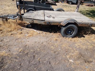 Utility Trailer, Flatbed, Wood Deck, Needs TLC, Perfect for Hauling Equipment or Projects