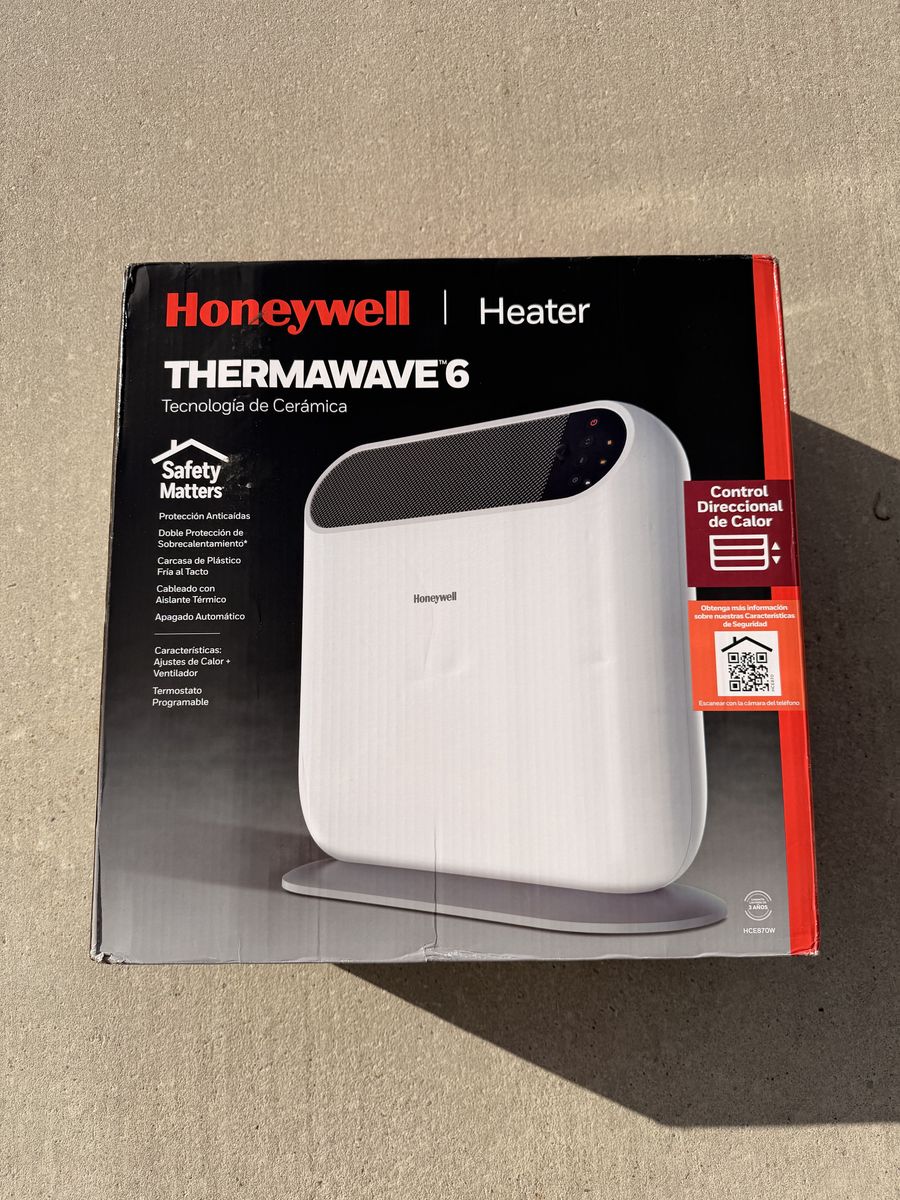 Honeywell Thermawave 6 Ceramic Technology Space Heater, White – Ceramic Heater