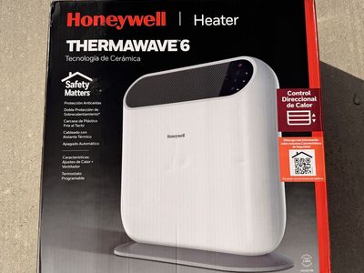 Honeywell Thermawave 6 Ceramic Technology Space Heater, White – Ceramic Heater