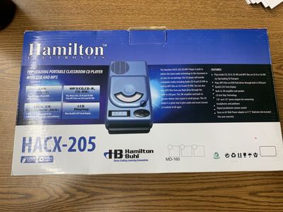 HACX-205 top loading portable classroom cd player