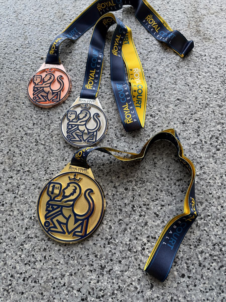Pickleball Medals With Ribbon