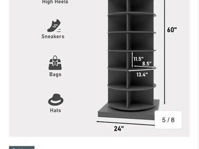 Rotating Shoe Cabinet / Shelving