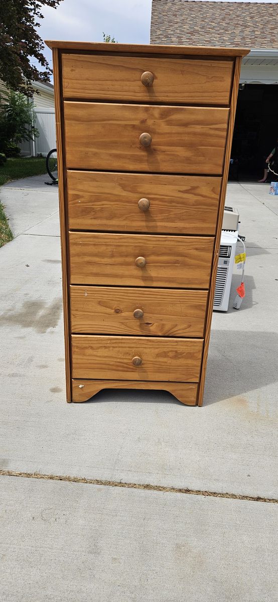 Tall Wood Dresser
