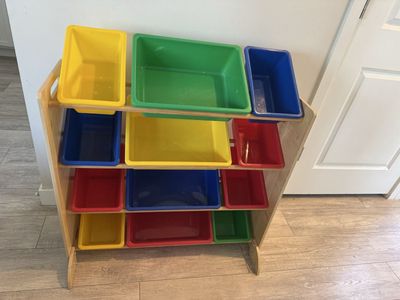 KidKraft Sort It & Store It 12-Bin Toy Organizer
