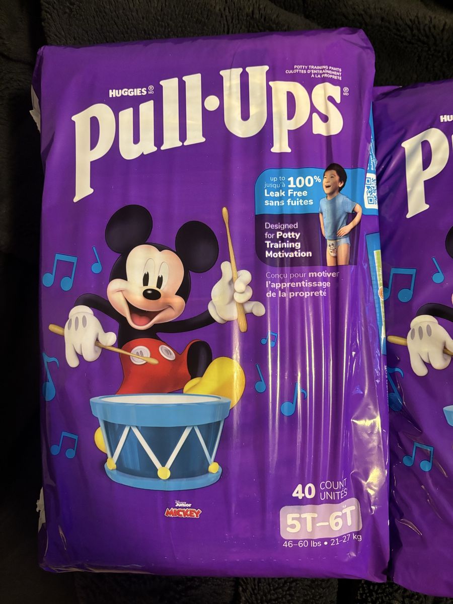Huggies Pull-Ups Potty Training Pants Sizes 5T-6T and 4T-5T Mickey Mouse