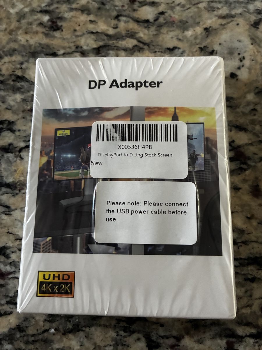 DP Adapter DisplayPort to HDMI 4K UHD Dual Monitor Splitter for Laptop/PC