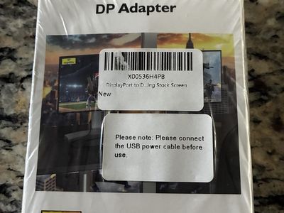 DP Adapter DisplayPort to HDMI 4K UHD Dual Monitor Splitter for Laptop/PC