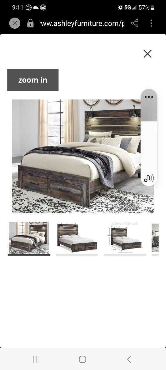 Queen Bed Frame with Lights