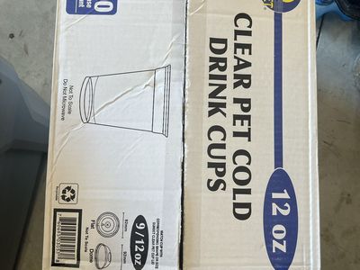 Clear 12oz plastic cups