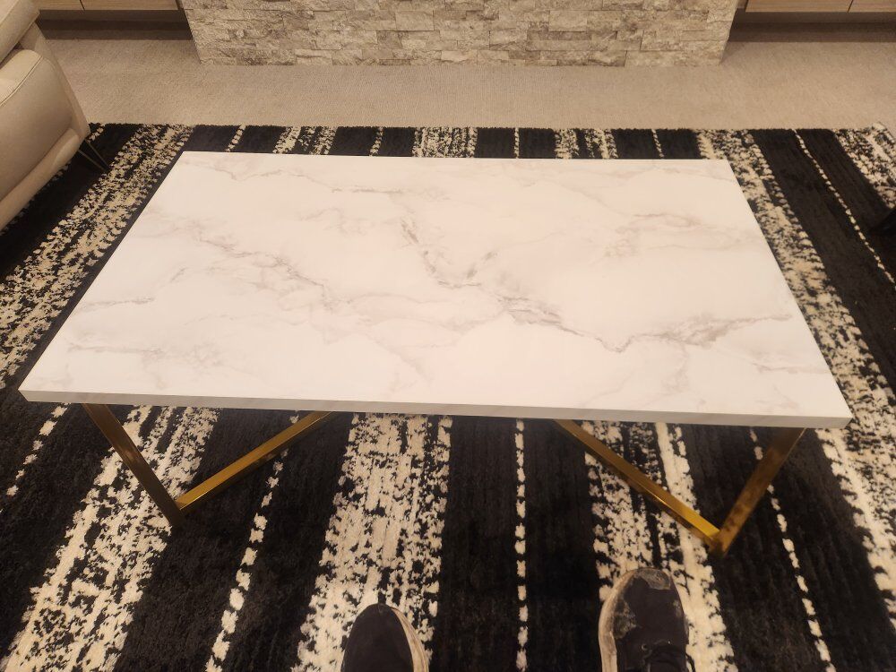 Marble coffee table