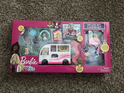 NEW: Barbie Deluxe Pet Camper Set