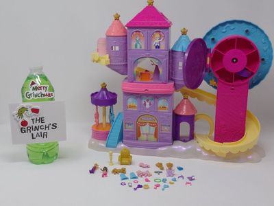 Polly Pocket Rainbow Funland Theme Park | MEGA Playset with Figures & Accessories!
