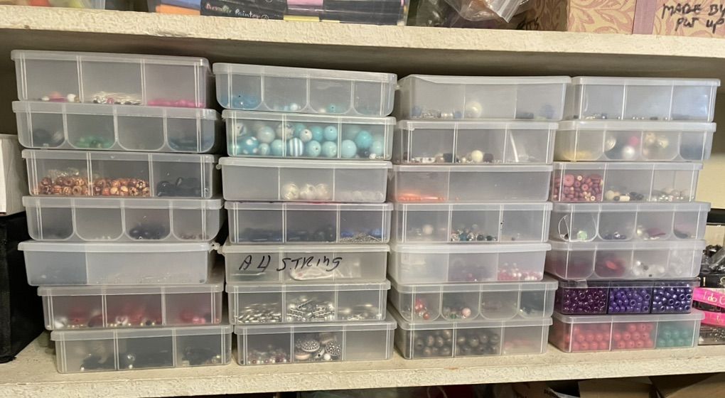 27 Containiers Of Beads For Jewlery Making