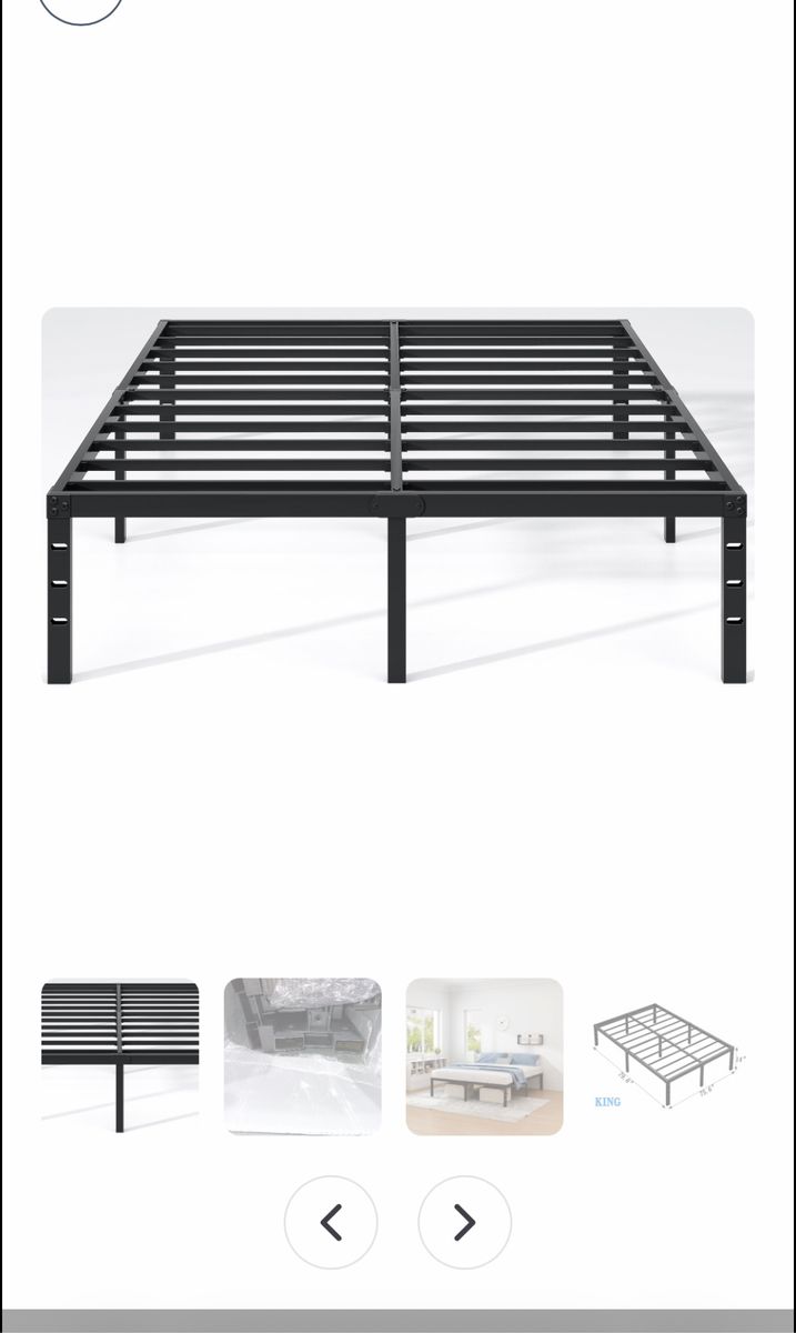 New Jeto king size metal frame