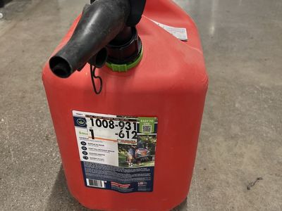 Unbranded 5-Gallon Smart Control Gas Can, Red, Easy Pour Spout