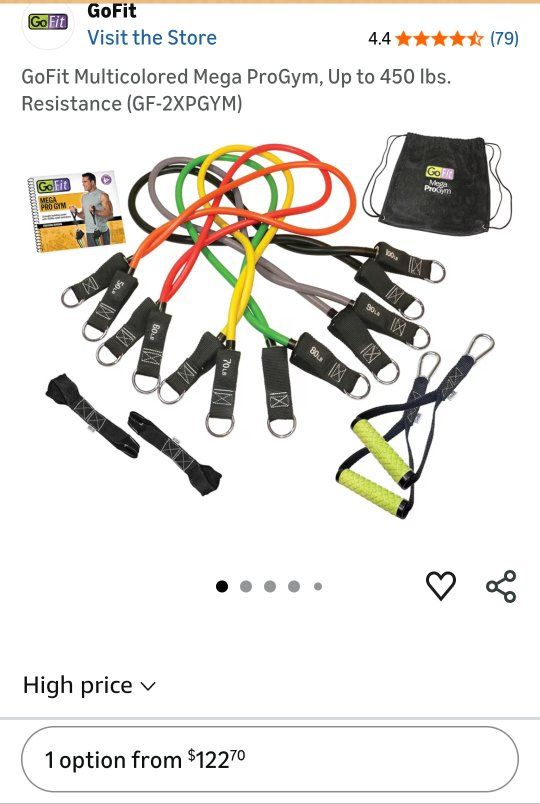 ProGym Go Fit 6 Multicolored Resistance Bands