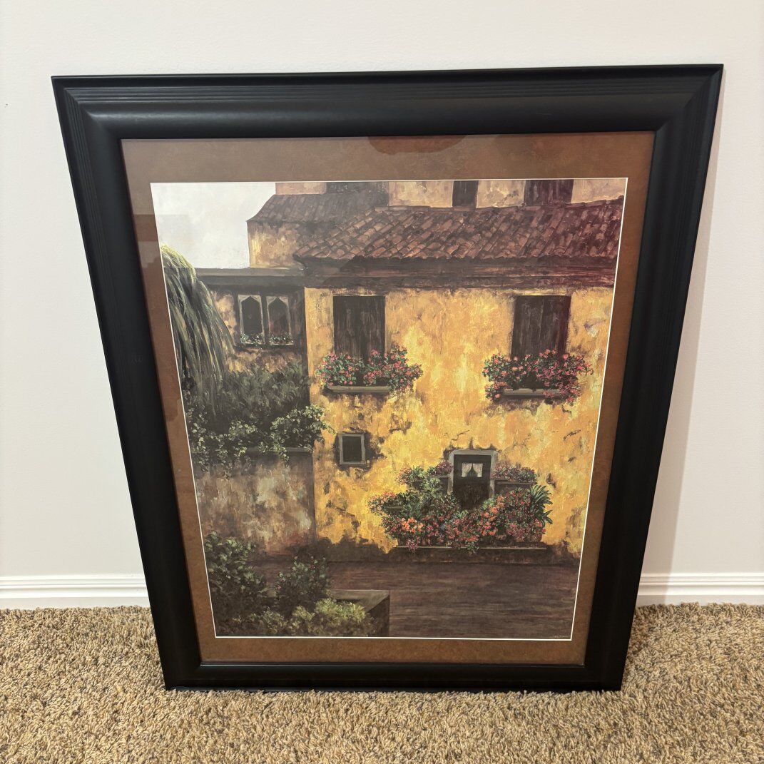 Italian villa prints in beutiful frames