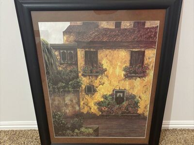 Italian villa prints in beutiful frames