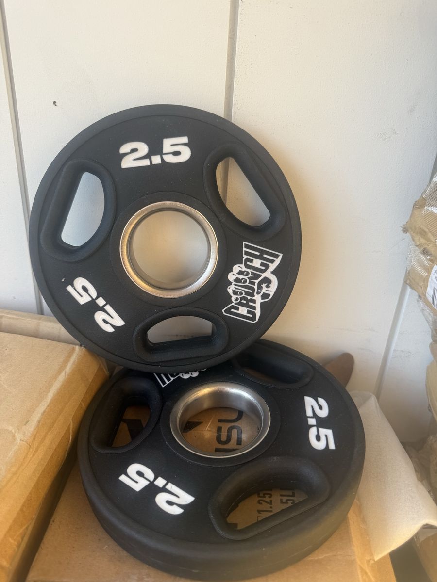 New 2.5 Pound Crunch Fitness Olympic  Weight Plate Pair