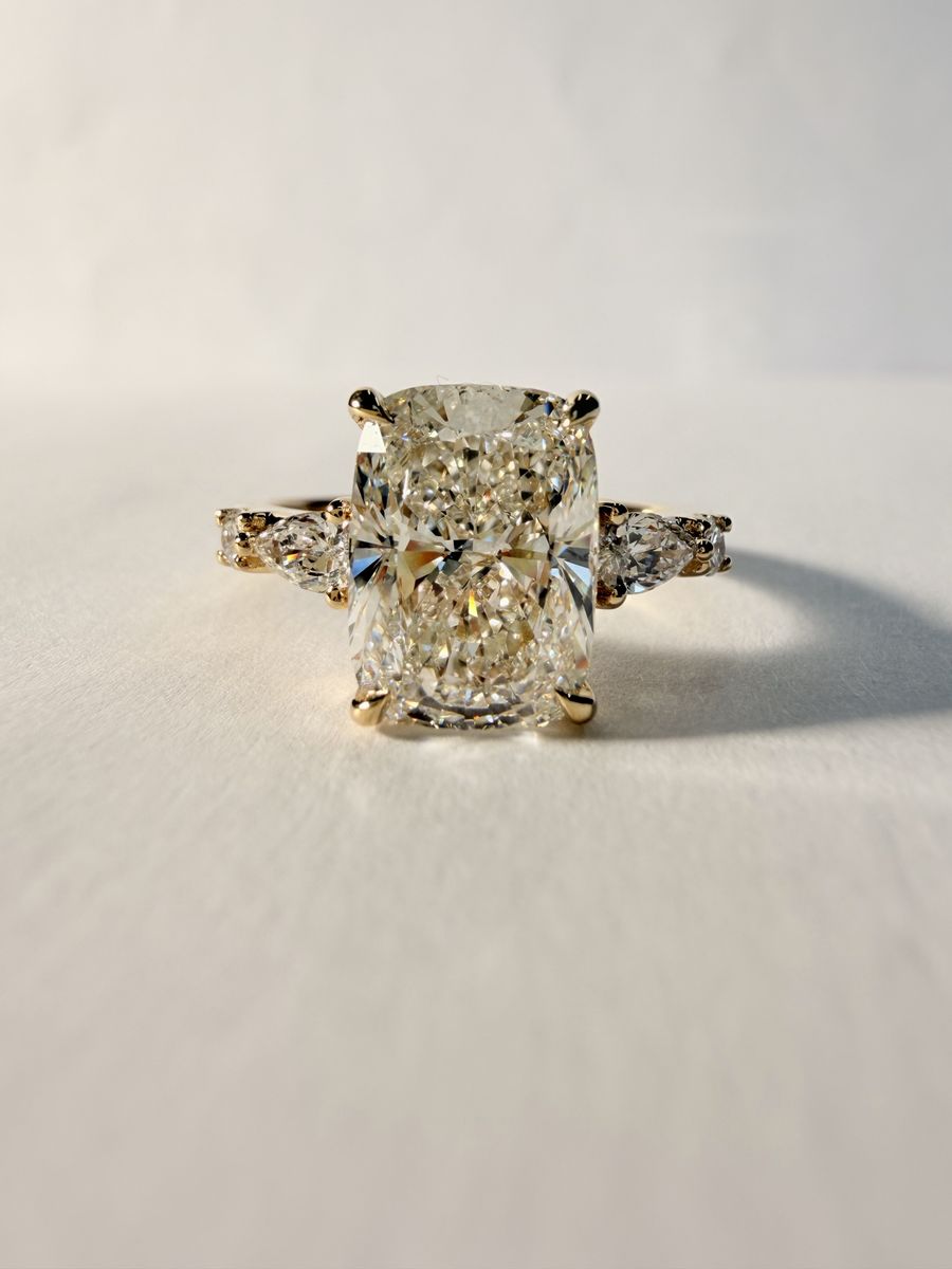Elongated Cushion Cut Lab Grown Diamond Ring