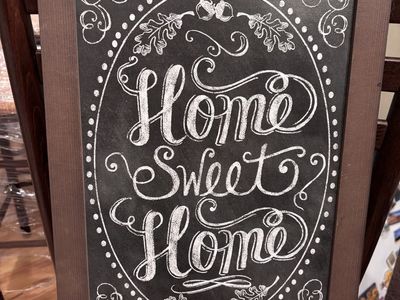 Home sweet home sign 12x16