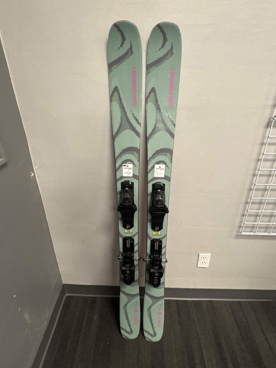Lightly Used Salomon QST 100 Skis w/ Salomon NR M10 GW Demo Binding- 156cm